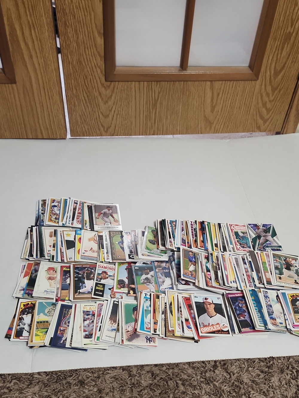 Baseball Trading Card Lot Approx 480 Cards